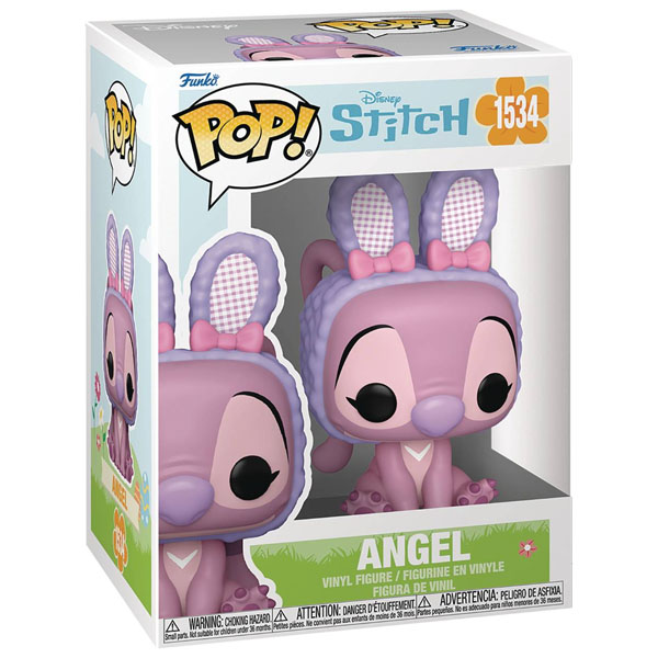 Funko POP #1534 Disney Stitch Easter Bunny Angel Figure